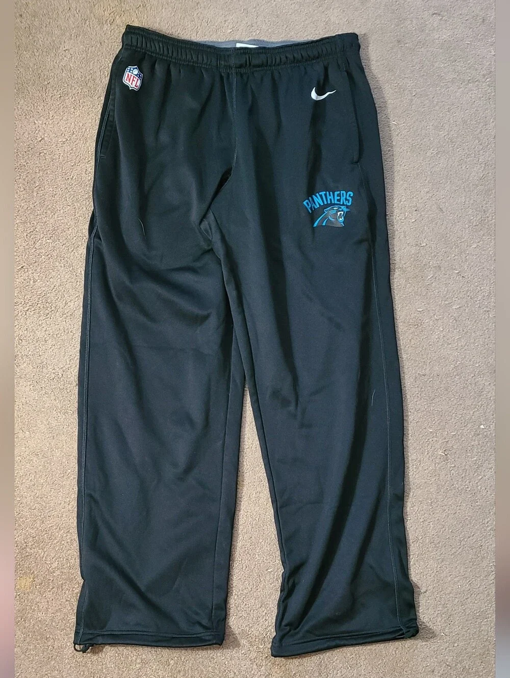 Men's Nike Black Carolina Panthers Circuit Sideline Performance Pants Large